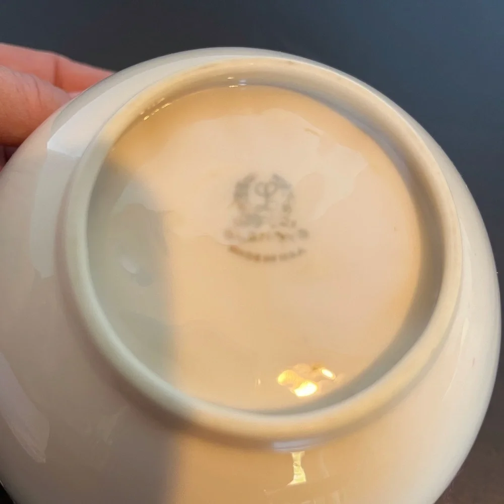 Lenox Ivory China Heart Bowl with Embossed Roses